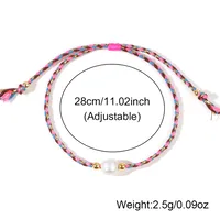Geometric Casual Bohemian Imitation Pearl Rope Copper Bracelets Wholesale main image 2