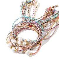 Geometric Casual Bohemian Imitation Pearl Rope Copper Bracelets Wholesale main image 5