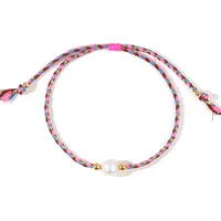 Geometric Casual Bohemian Imitation Pearl Rope Copper Bracelets Wholesale sku image 1