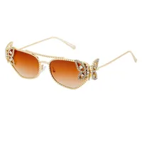 Square Vacation Modern Style Butterfly Pc Full Frame Women's Sunglasses sku image 4
