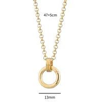 Heart Shape Casual Elegant Streetwear 18K Gold Plated 201 Stainless Steel 304 Stainless Steel Pendant Necklace Wholesale sku image 3