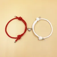 Alloy Heart Magnets Attract Simple Couple Bracelets A Pair Jewelry Wholesale sku image 17