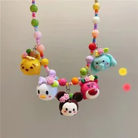 New New Style Colorful Beaded XINGX Small Flower Bear Necklace Cute Children Cartoon Beads Of Necklace Necklace Necklace sku image 34
