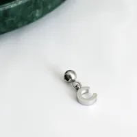 1 Pieza Acero Inoxidable 304 Chapados en oro de 18k Letra Colgante sku image 23