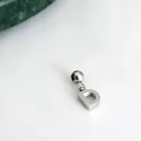 1 Pieza Acero Inoxidable 304 Chapados en oro de 18k Letra Colgante sku image 16