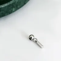 1 Pieza Acero Inoxidable 304 Chapados en oro de 18k Letra Colgante sku image 2