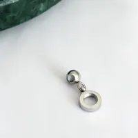 1 Pieza Acero Inoxidable 304 Chapados en oro de 18k Letra Colgante sku image 29