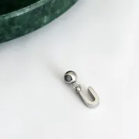 1 Pieza Acero Inoxidable 304 Chapados en oro de 18k Letra Colgante sku image 11