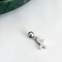 1 Pieza Acero Inoxidable 304 Chapados en oro de 18k Letra Colgante sku image 3