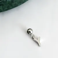 1 Pieza Acero Inoxidable 304 Chapados en oro de 18k Letra Colgante sku image 20