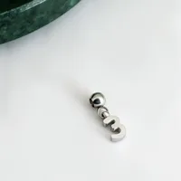 1 Pieza Acero Inoxidable 304 Chapados en oro de 18k Letra Colgante sku image 9