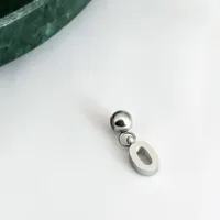 1 Pieza Acero Inoxidable 304 Chapados en oro de 18k Letra Colgante sku image 32