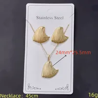 Casual Glam Lady 304 Stainless Steel Geometric Heart Shape K Gold Plated Women's Jewelry Set sku image 8