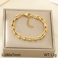 304 Stainless Steel Modern Style Simple Style Classic Style Geometric Bracelets Necklace sku image 4