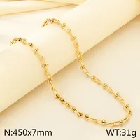 304 Stainless Steel Modern Style Simple Style Classic Style Geometric Bracelets Necklace sku image 12