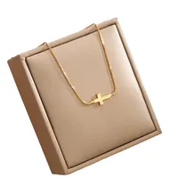 Cruzar Estilo Simple Estilo Clásico Acero Inoxidable 201 Aleación Collar Colgante Venta Al Por Mayor main image 5