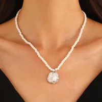 Marine Style 304 Stainless Steel Alloy Shell Starfish Conch Women's Jewelry Set sku image 23