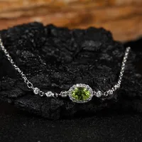 Geométrico Elegante Brillante Plata De Ley 925 Piedra Natural Cristal Pulsera Venta Al Por Mayor main image 4