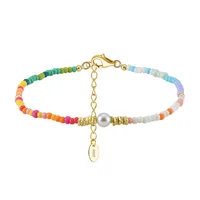 Vacation Classic Style Round Pearl Mother Pearl Shellfish Plating Women's Cord In Chain Bracelets Necklace sku image 8