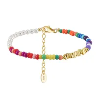 Vacation Classic Style Round Pearl Mother Pearl Shellfish Plating Women's Cord In Chain Bracelets Necklace sku image 2