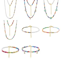 Vacation Classic Style Round Pearl Mother Pearl Shellfish Plating Women's Cord In Chain Bracelets Necklace main image 7