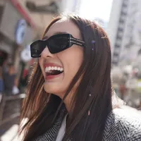 Special-Shaped Mirror Vacation Modern Style Geometric Pc Full Frame Women's Sunglasses main image 1