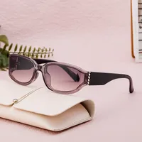 Square Vintage Style Geometric Pc Full Frame Women's Sunglasses main image 1