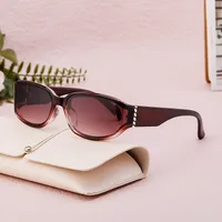 Square Vintage Style Geometric Pc Full Frame Women's Sunglasses main image 2