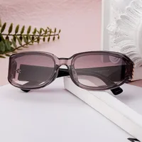 Square Vintage Style Geometric Pc Full Frame Women's Sunglasses main image 3
