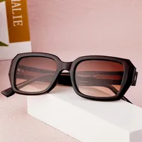 Cuadrado Ropa De Calle Viajar Diariamente Color Sólido Ordenador Personal Fotograma Completo Gafas De Sol Mujer main image 3