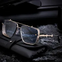 Cuadrado Retro Estilo Clásico Geométrico Ordenador Personal Fotograma Completo Gafas De Sol Hombre main image 1