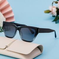 Oeil De Chat Style Vintage Style Classique Couleur Unie Pc Plein Cadre Femmes De Lunettes De Soleil main image 2