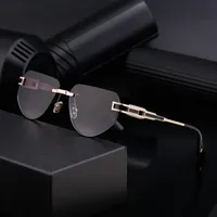 Square Retro Classic Style Geometric Pc Frameless Men's Sunglasses main image 1