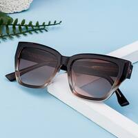 Oeil De Chat Style Vintage Style Classique Couleur Unie Pc Plein Cadre Femmes De Lunettes De Soleil main image 3