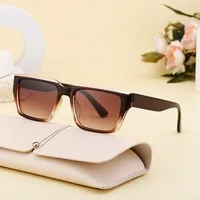Square Vintage Style Classic Style Geometric Pc Full Frame Women's Sunglasses main image 2