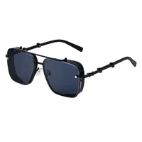 Carré Rétro Style Classique Géométrique Pc Plein Cadre Hommes De Lunettes De Soleil main image 4