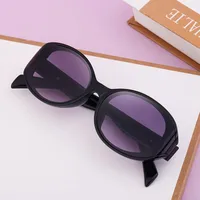 Oval Frame Vacation Simple Style Solid Color Pc Full Frame Women's Sunglasses main image 3