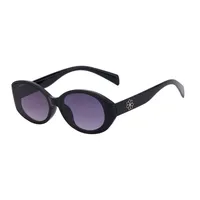 Oval Frame Vacation Simple Style Solid Color Pc Full Frame Women's Sunglasses main image 5