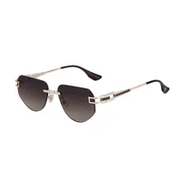 Square Retro Classic Style Geometric Pc Frameless Men's Sunglasses sku image 5