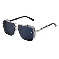 Square Retro Classic Style Geometric Pc Full Frame Men's Sunglasses sku image 3