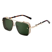 Square Retro Classic Style Geometric Pc Full Frame Men's Sunglasses sku image 4