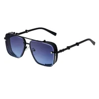 Square Retro Classic Style Geometric Pc Full Frame Men's Sunglasses sku image 6