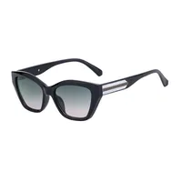 Cat Eye Vacation Classic Style Solid Color Pc Full Frame Women's Sunglasses sku image 2