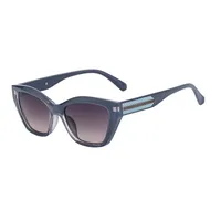 Cat Eye Vacation Classic Style Solid Color Pc Full Frame Women's Sunglasses sku image 3