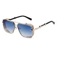 Square Retro Classic Style Geometric Pc Full Frame Men's Sunglasses sku image 8