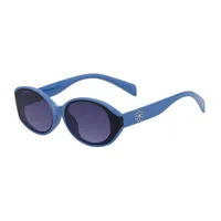Oval Frame Vacation Simple Style Solid Color Pc Full Frame Women's Sunglasses sku image 5