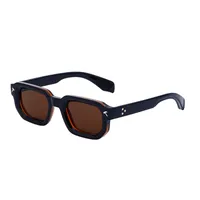 Square Vacation Simple Style Solid Color Pc Full Frame Women's Sunglasses sku image 1