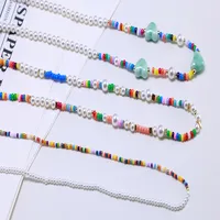 Vacation Classic Style Round Pearl Mother Pearl Shellfish Plating Women's Cord In Chain Bracelets Necklace main image 6