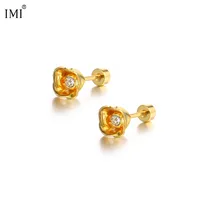 Flower 304 Stainless Steel Earrings Ear Studs sku image 1