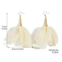 1 Pair Irregular Flower Ethnic Style Classic Style Artificial Crystal Drop Earrings sku image 19